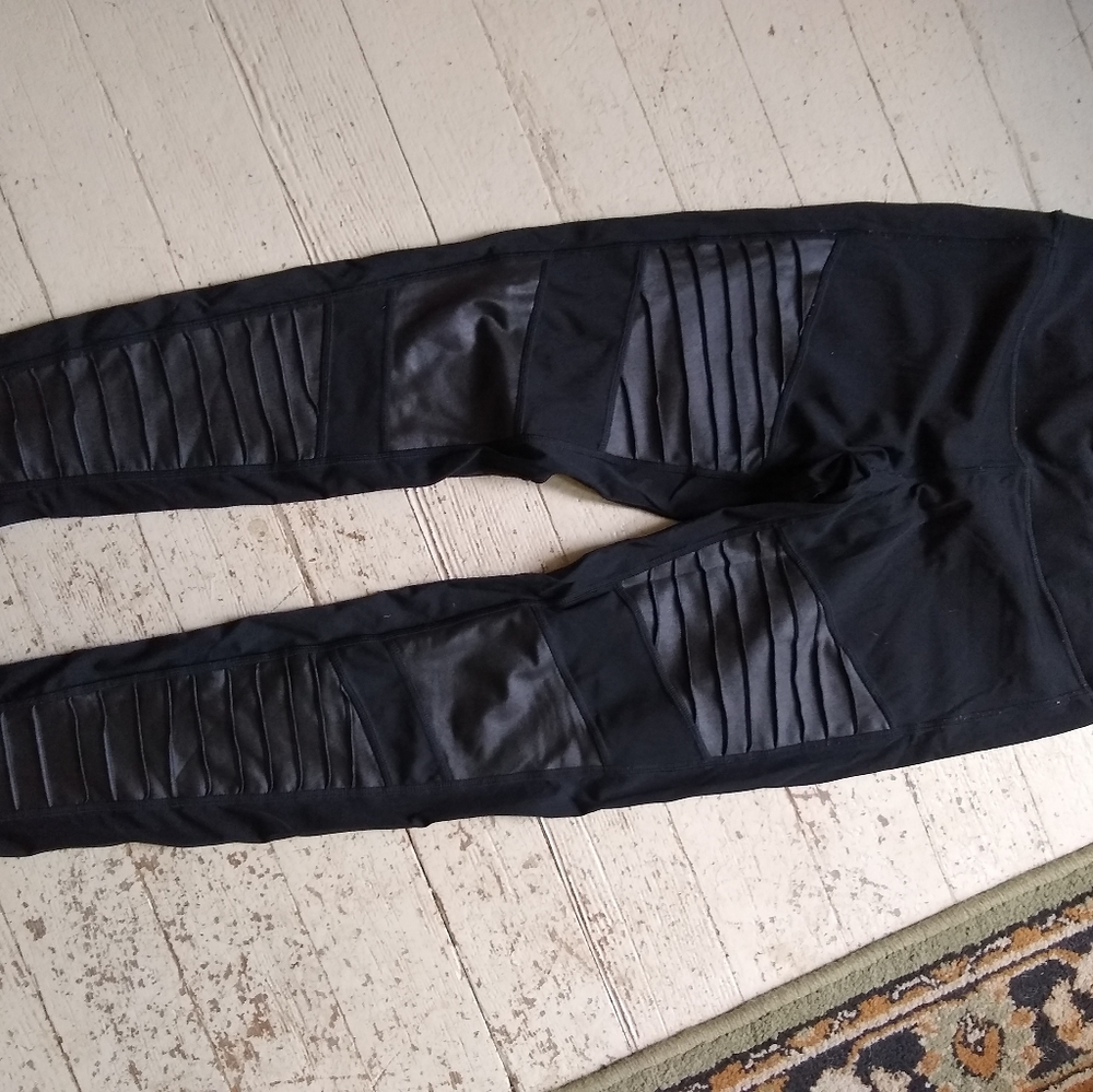 BLACK MOTO style leggings